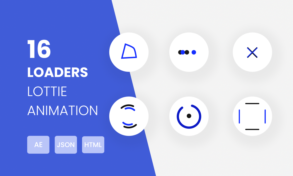 Lottie Loader Animation Pack 16 Minimal UI Loading Animation